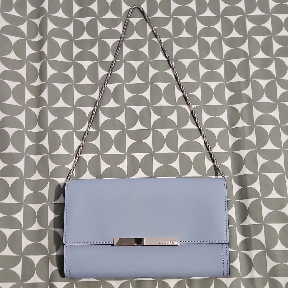 Calvin Klein Light Blue Clutch